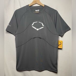 EvoShield G2S Chest and Back Guard Tee Charcoal Color